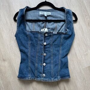 Wrangler x STAUD Denim Vest